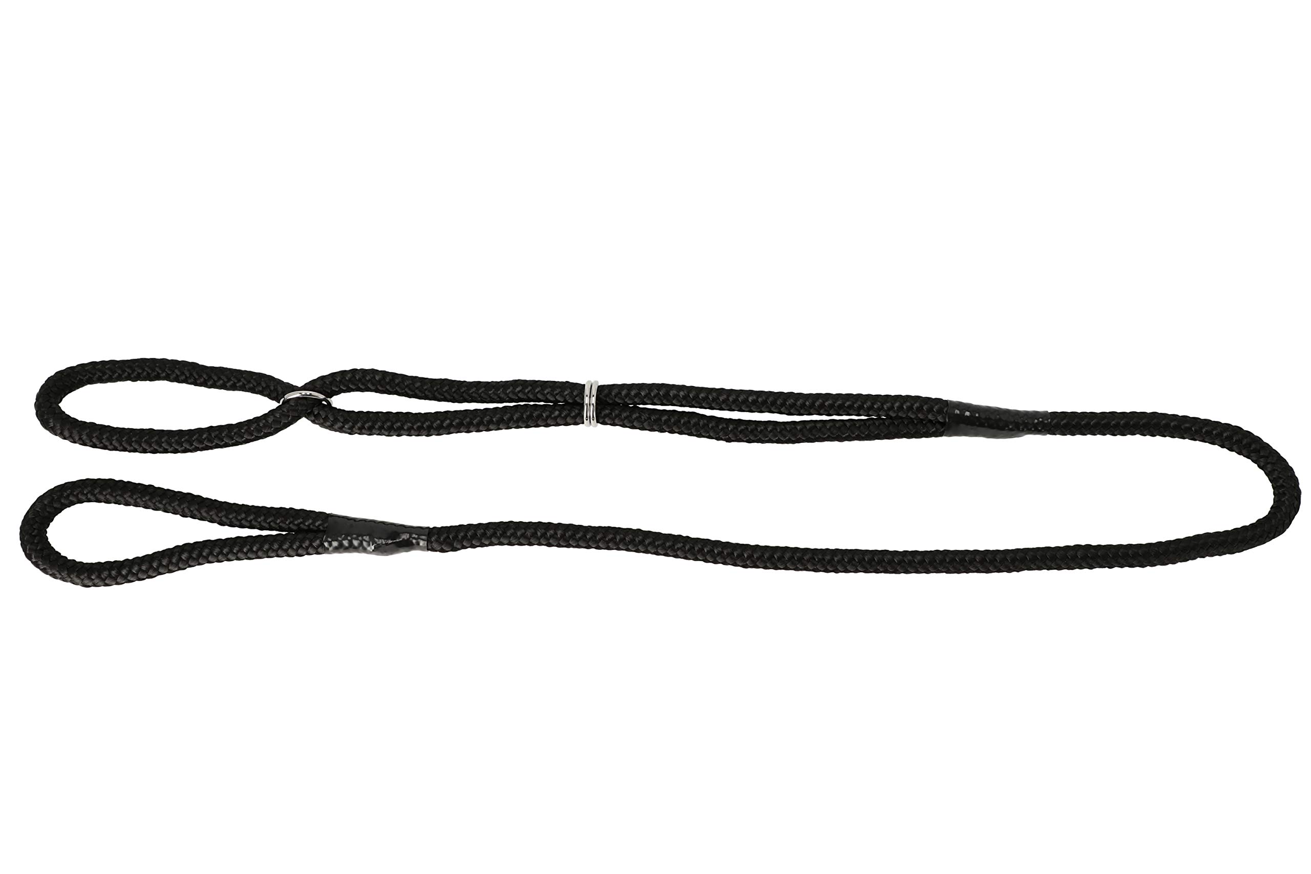 Dingo Show Lead for Dog from Black Cord Comfy Leash for Handler and Dog on the Ring 10470, 1.2 x 150 cm