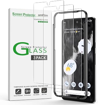amFilm Screen Protector Compatible with Google Pixel 7 6.3" Tempered Glass