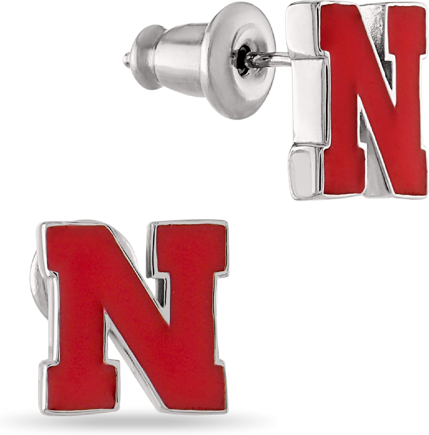 Stone Armory Earrings for University of Nebraska Jewelry Gifts for Women, Graduation – Stainless Steel Skin-Friendly Nebraska Cornhuskers stud earrings