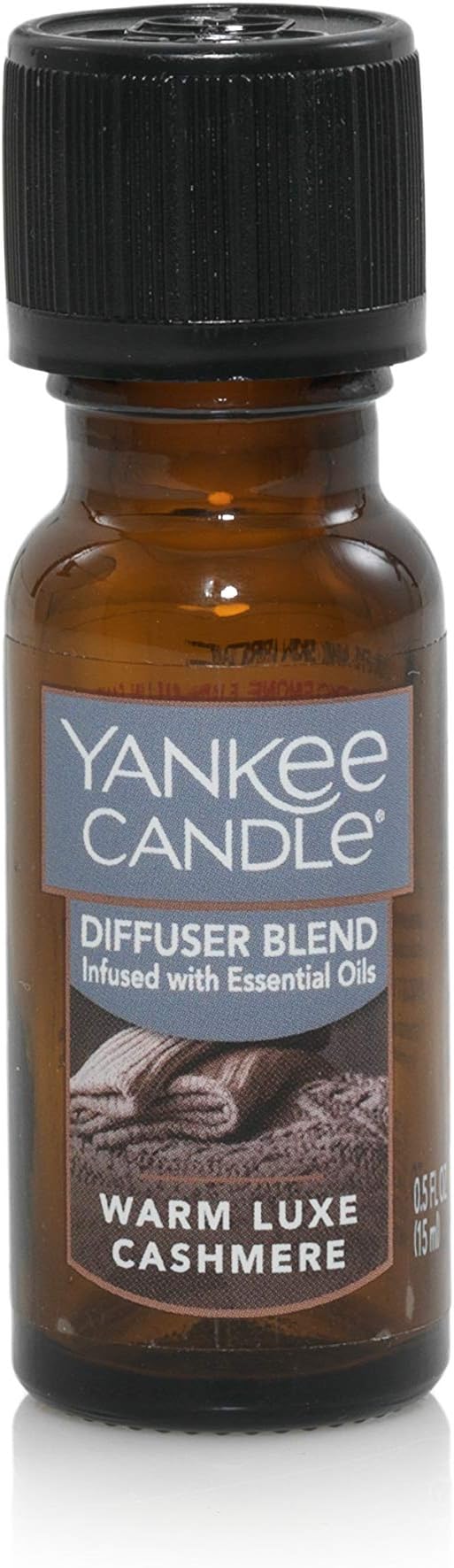 Yankee Candle Home Fragrance Oil | Warm Luxe Cashmere Scent | for Ultrasonic Aroma Diffuser, 0.5 Fl Oz