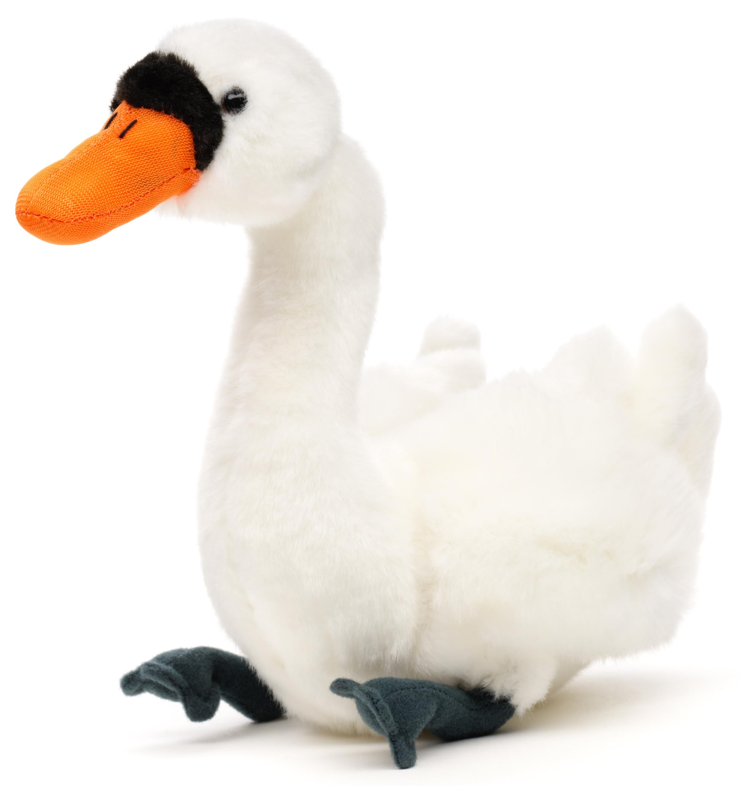 Uni-Toys - Łabędź - 16 cm (długość) - pluszowy ptak - pluszowa zabawka, przytulanka