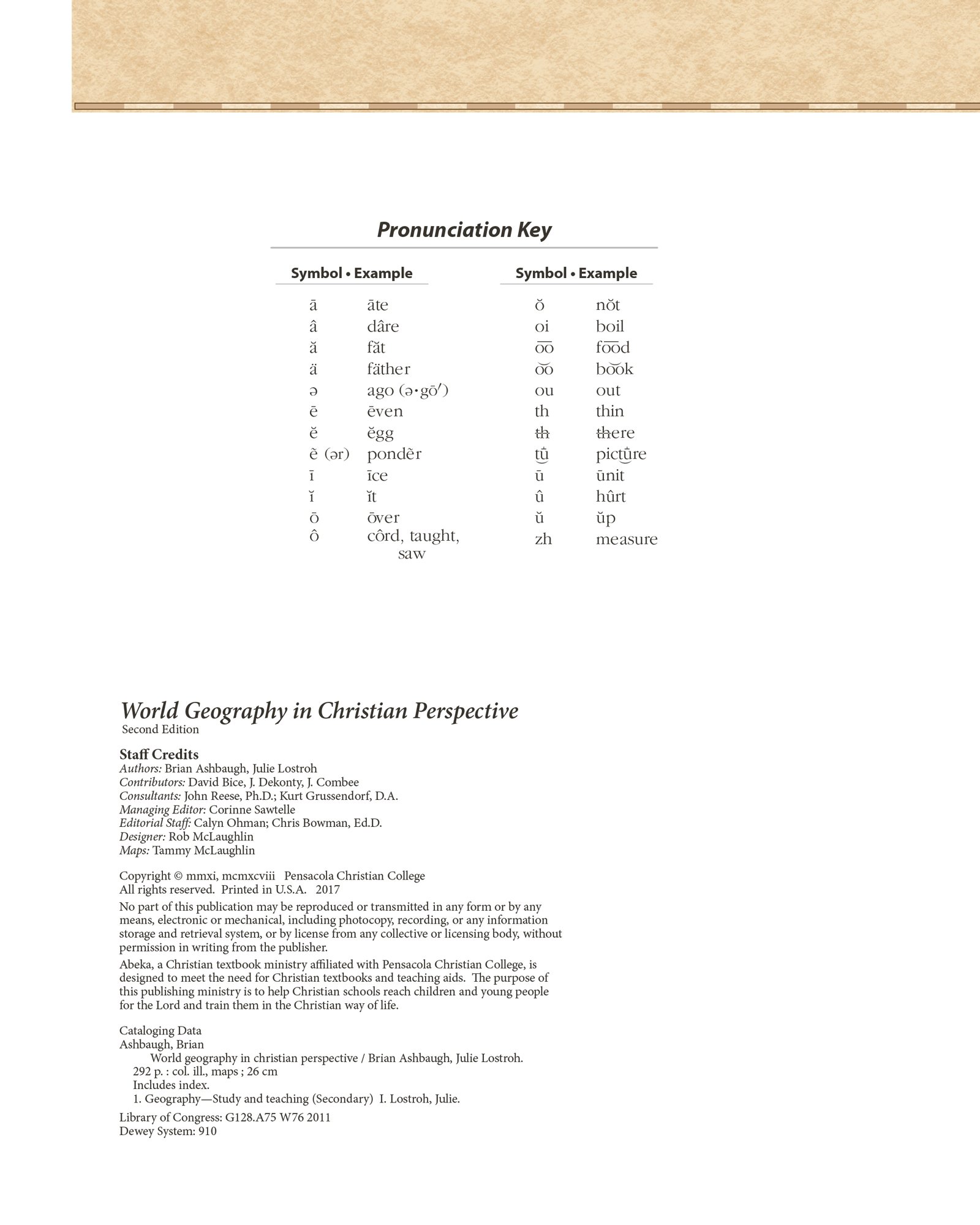 Photo 1 of Abeka World Geography in Christian Perspective Textbook