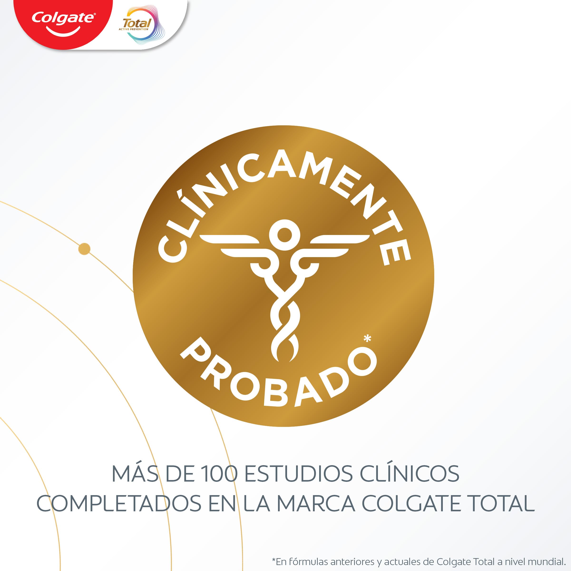 Enjuague Colgate Total Advanced Encías Sanas Menta Suave Pack 12 x 500ml | Protección Antibacteriana Ininterrumpida* | 5 Veces Mayor Protección de las Encías** | 0% alcohol***
