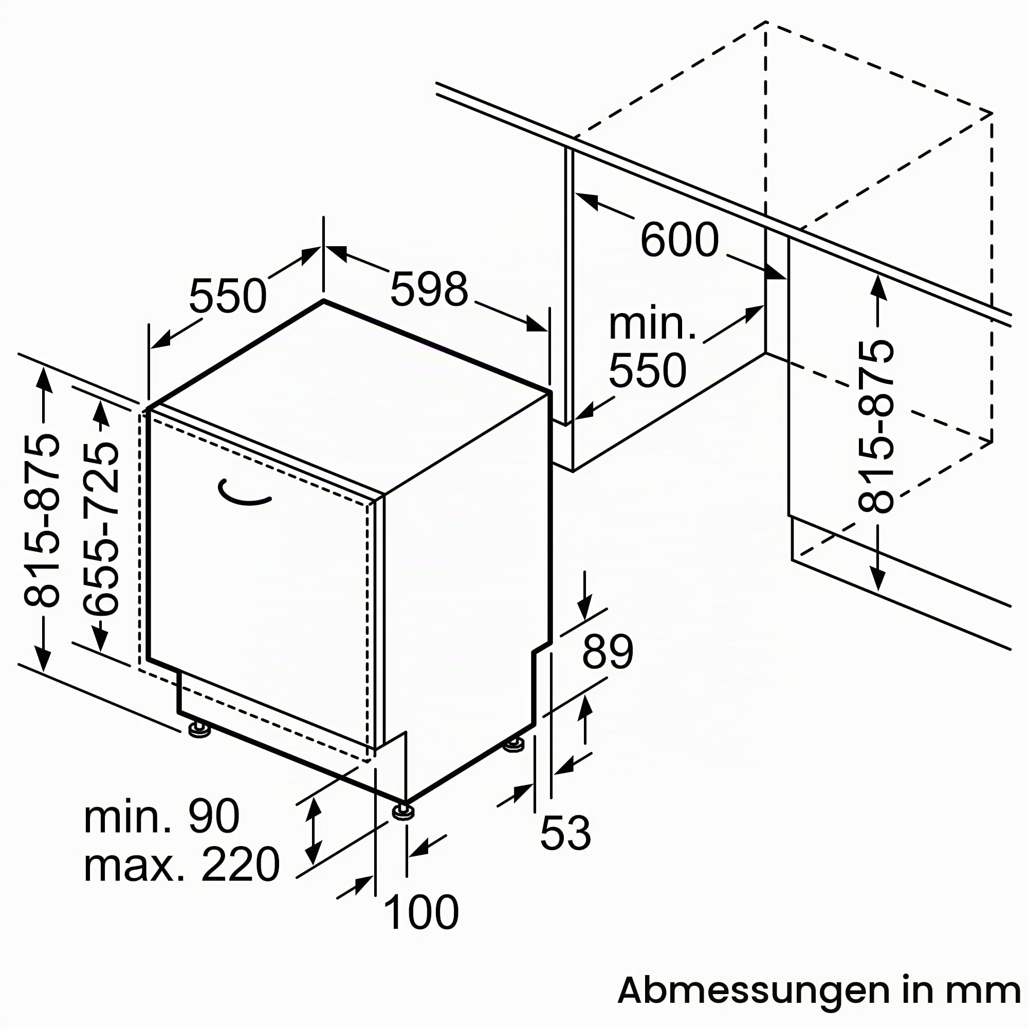 Bosch Hausgeräte SMV8YCX01E Serie 8 Geschirrspüler Vollintegriert / B / 60 cm / 65 kWh/100 Zyklen / 14 MGD / Silence Plus / TimeLight / Zeolith / VarioSchublade Pro / Home Connect