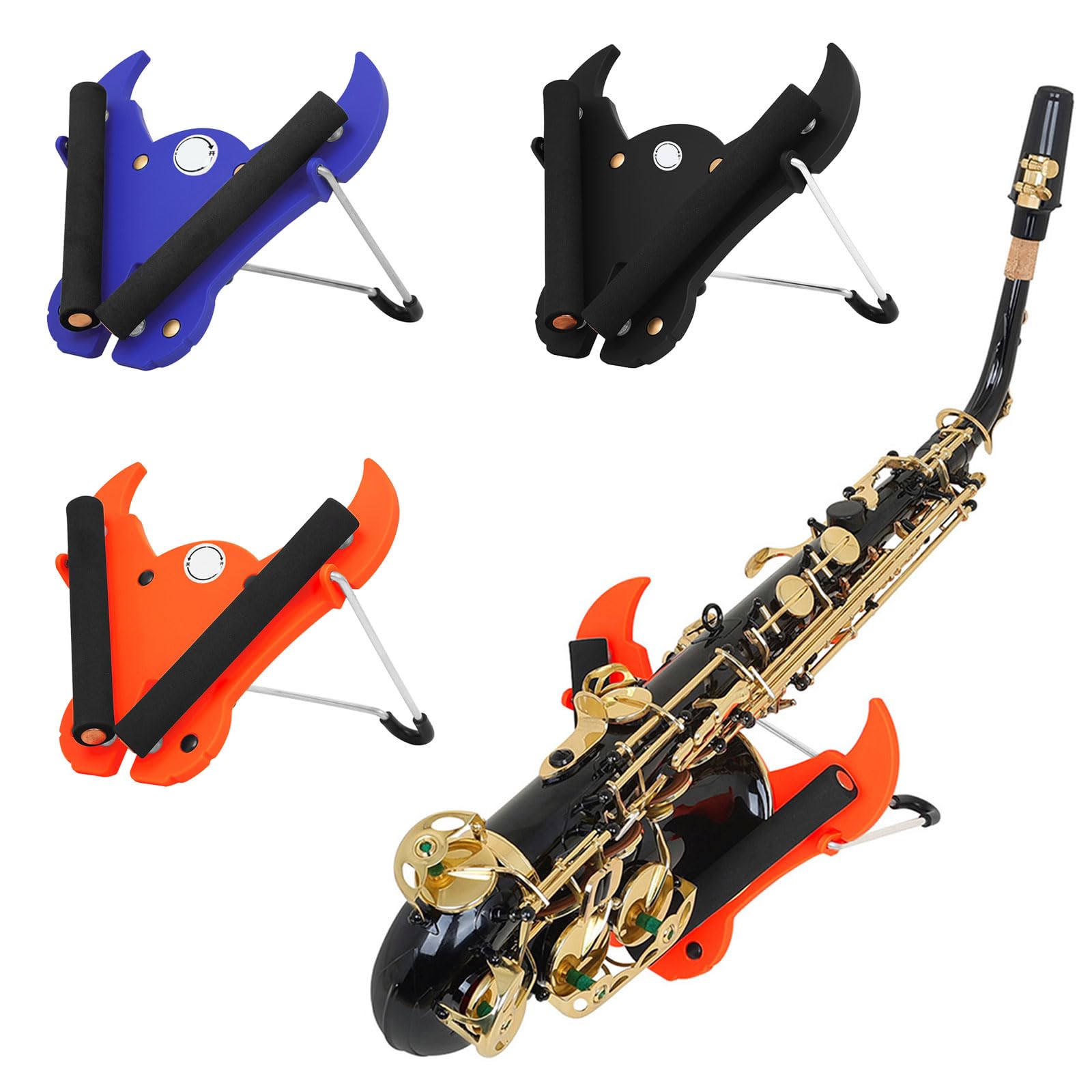 Soporte profesional para saxofón Altos para un soporte seguro y atractivo visual, soporte de ensayo para saxofón Altos