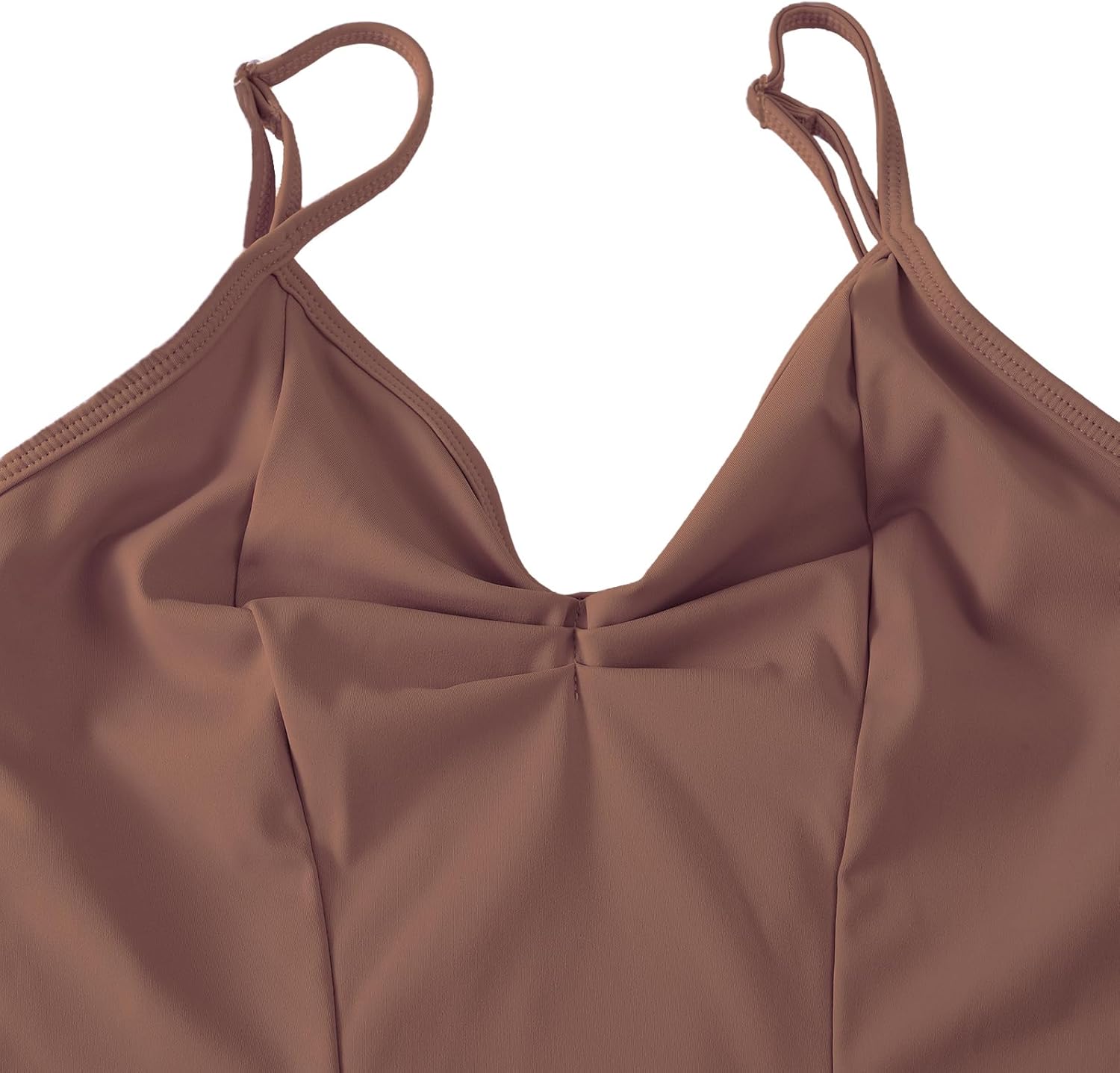 HROYL Women's Classic V-neck Dance Camisole Leotard with Adjustable Straps for Ballet Gymnastics,3S-C11 - Image 3