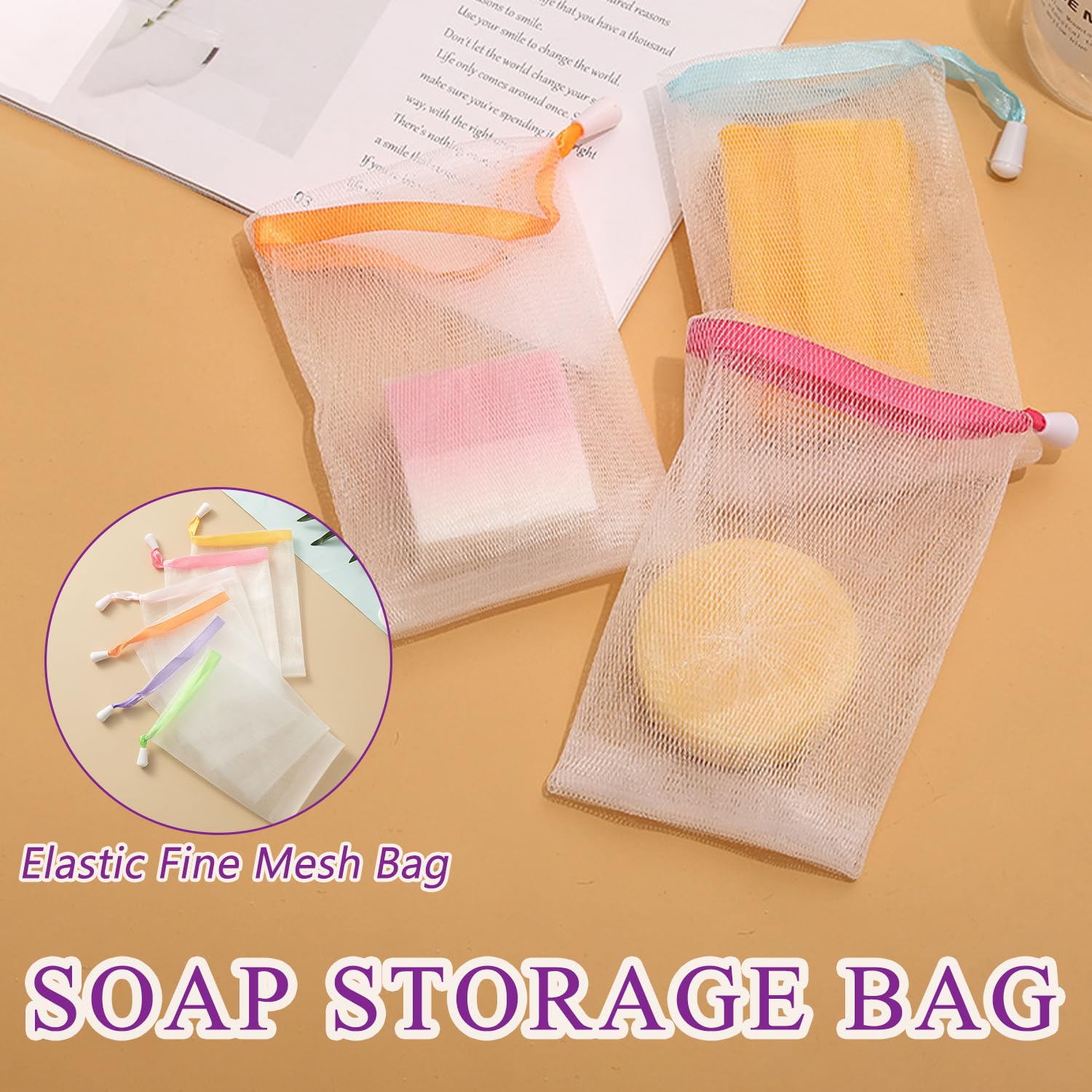 Set Da Viaggio Per Sapone Solido – 2 Sacchetti Impermeabili Con Moschettone E Sacchetti In Schiuma – Perfetti Per Campeggio, Trekking E Palestra