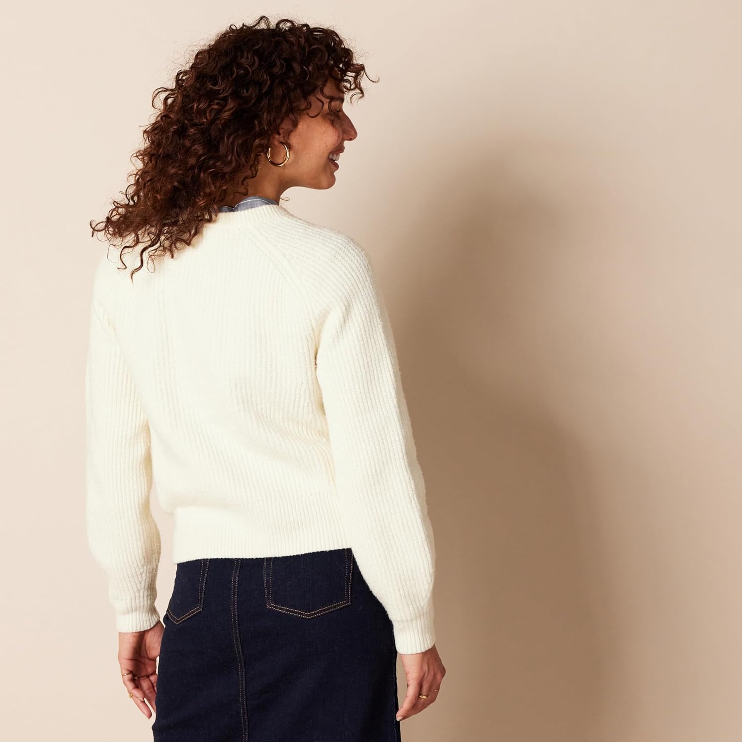 Amazon Essentials Ribbed Long Sleeve Sweaters for Women, Crewneck - Image 2