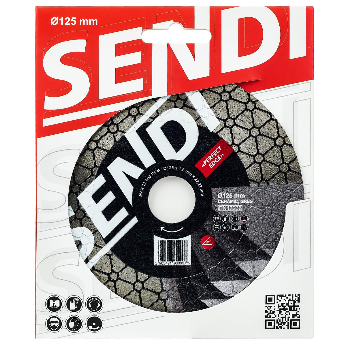 SENDI PERFECT EDGE 125 diamantzaagblad - Perfect Bouw Webshop