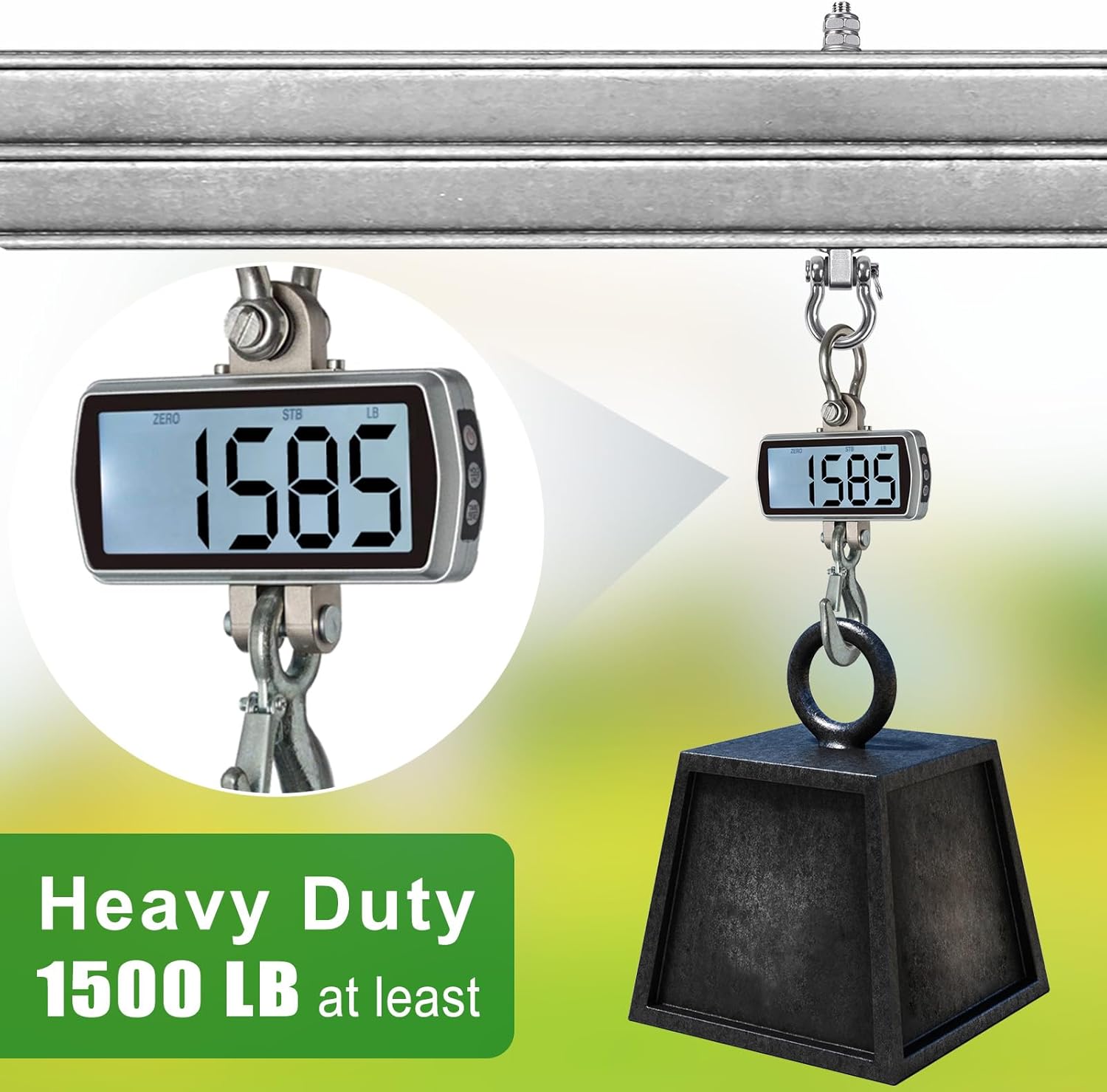 SELEWARE Heavy Duty Swing Hangers with Silent Bearings, 1500LB Capacity Stainless Steel Swing Hardware Kit (6 Pack), M10 x 9" Bolts for Wood/Steel Beams, Porch Swings, Yoga Hammocks, Gym Rings