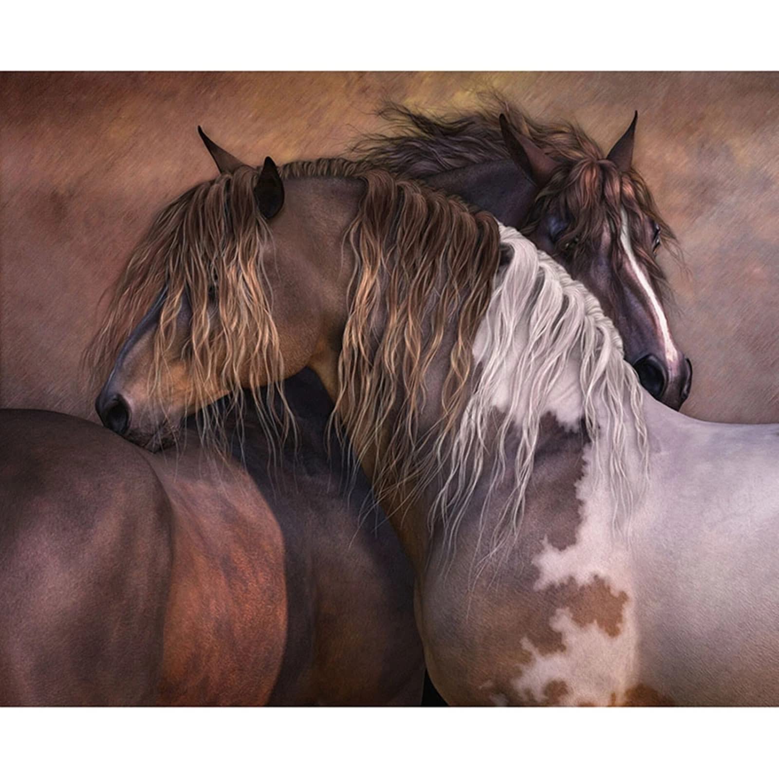 5000 Bunte Puzzleteile Dauerwelle Pferd EIN Anspruchsvolles Geschicklichkeitsspiel FüR Die Ganze Familie Spiel Mit Bunten Puzzles Fertige Größe 156.5×105.5cm