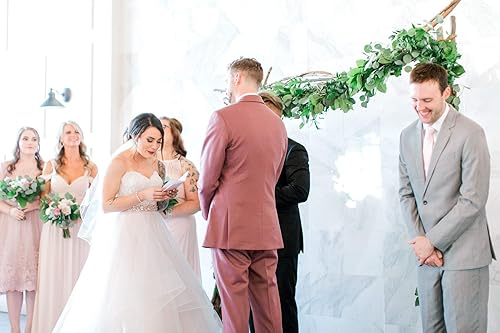 Miniatura 6 de Personalized Wedding Vow Books, Tropical His and Hers, Set of 2 Vow Books