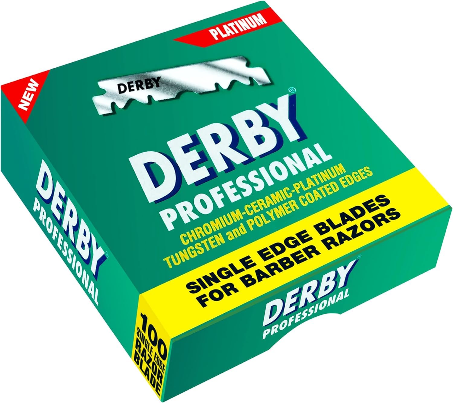 Derby Hojas de afeitar profesionales, filo único 600 unidades (Paquete de 1)