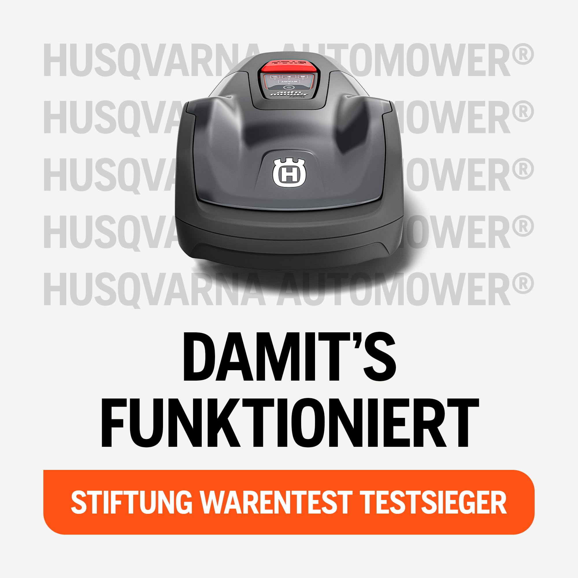 Husqvarna Mähroboter Automower Aspire R4 für 400 m² Fläche I Akku Rasenmäher Roboter, Steuerung per Connect App (inkl. Sprachsteuerung, WLAN, Bluetooth) mit Installations-Kit