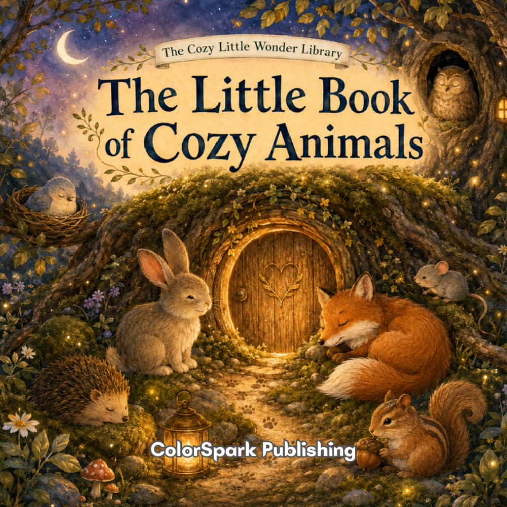 The Little Book of Cozy Animals: A Cozy Rhyming Animal Picture Book for Bedtime, Read-Aloud Fun, and Gentle Storytime (The Cozy Little Wonder Library)