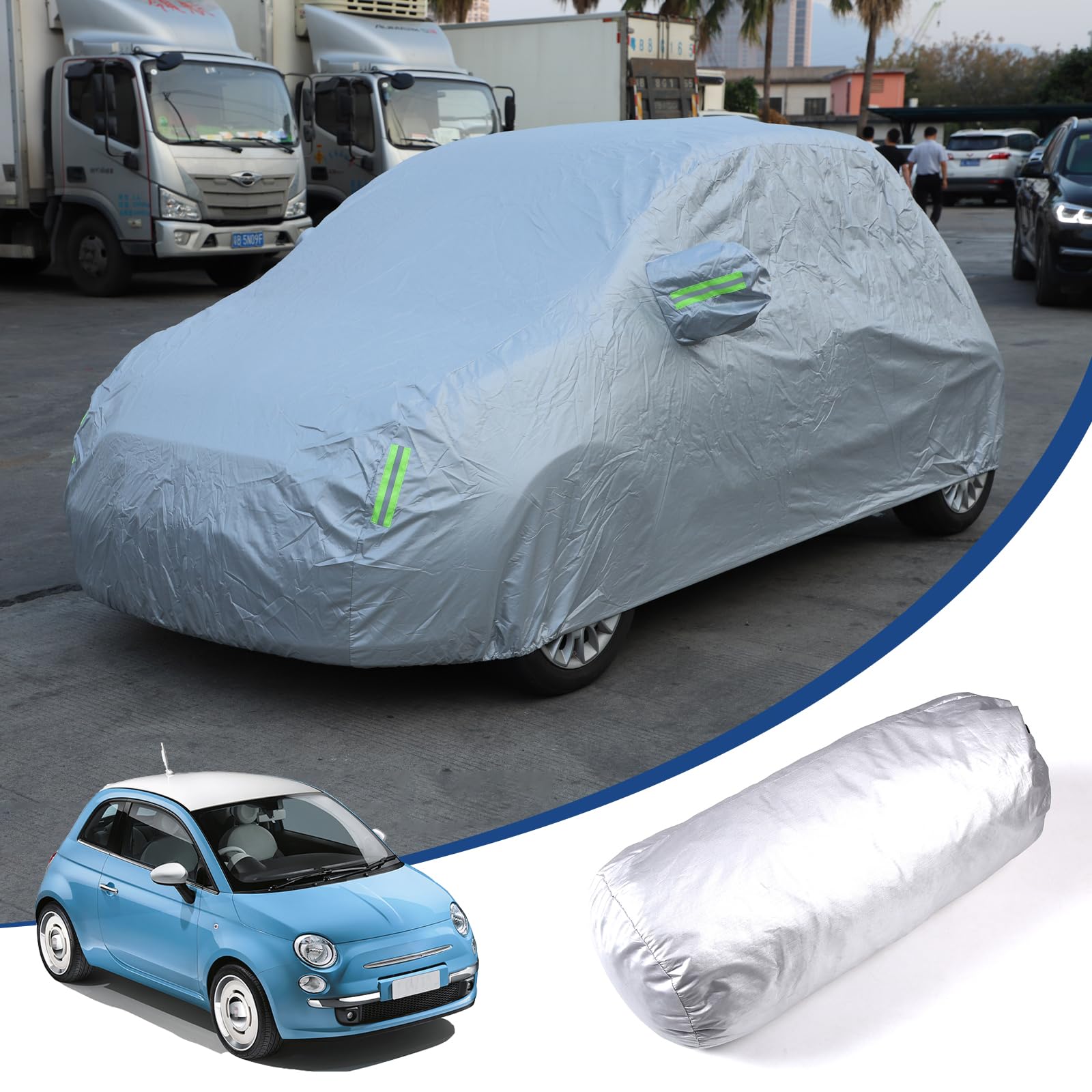 Amazon.co.jp: Hcilloend 新型 フィアット 500 2010～2022に適用 車 