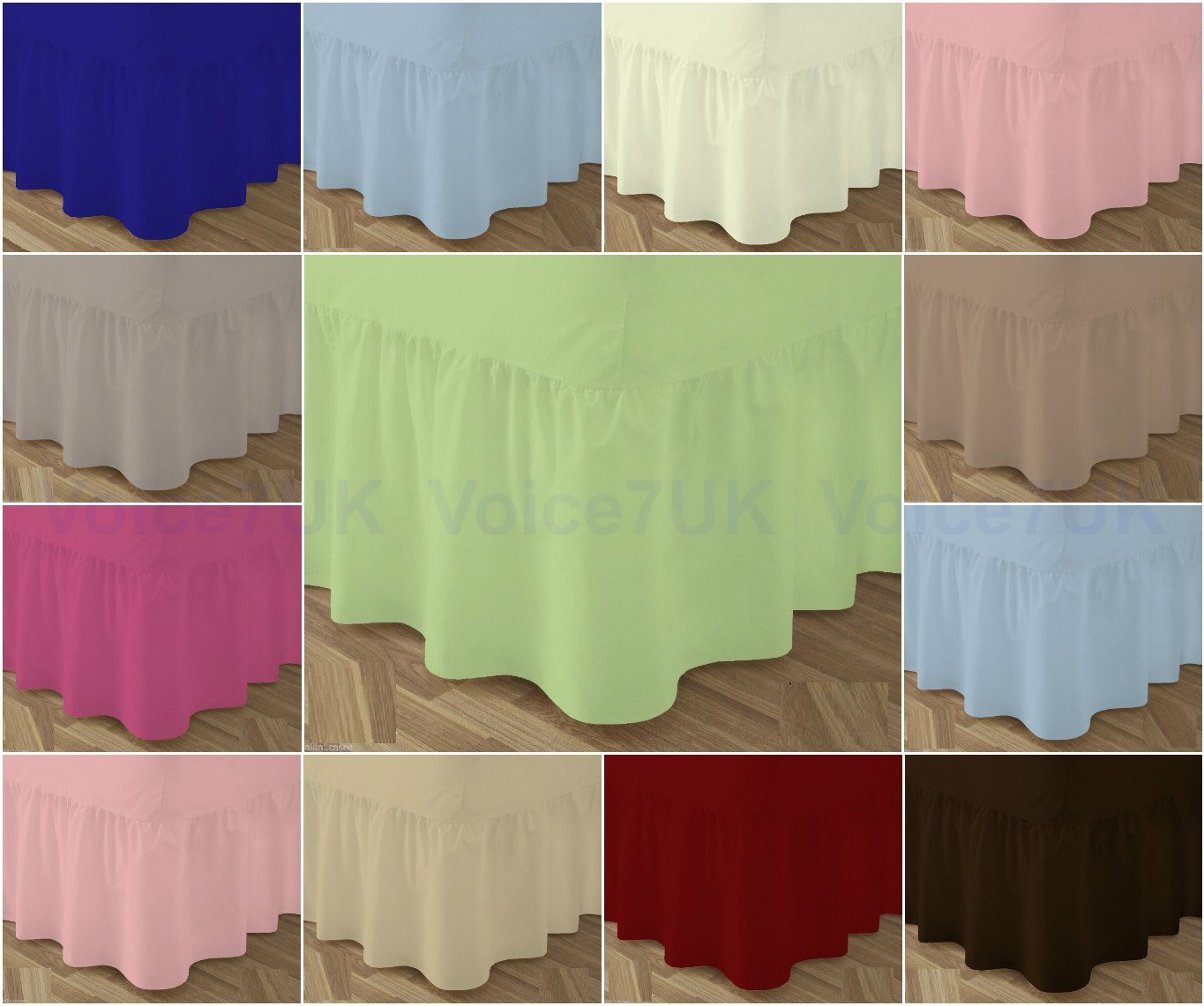 Voice7 Lilac Poly Cotton Pair Of Pillow Cases - Easy Care Percale Fabric Housewife Pillowcases (Lilac)