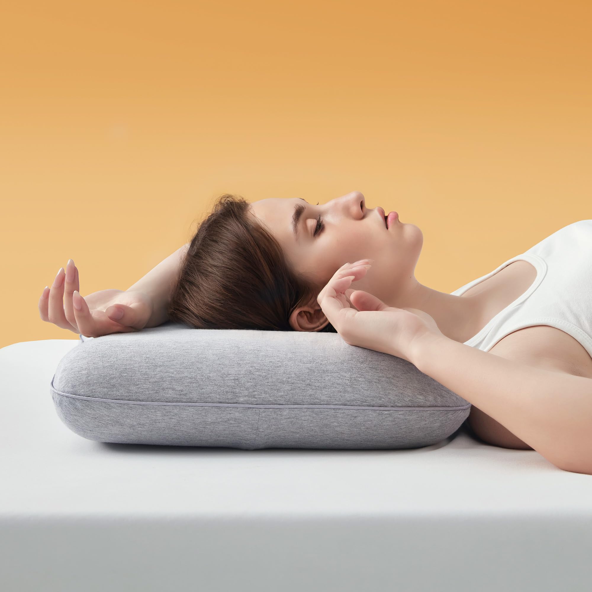 Sonive Memory Foam Pillow, Pillow for Stomach, Back and Side Sleeper, Cooling Bed Pillow 6...