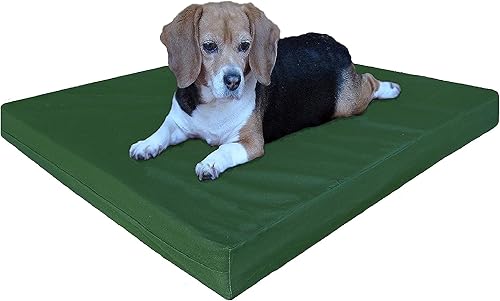 Dogbed4less Cama de espuma de memoria para perros, ortopédica, con gel refrescante, forro impermeable con funda exterior duradera lavable para