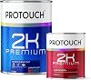 PROTOUCH 2K Premium Air Dry Clearcoat 1.5l Kit, 1L Clear Coat with 500ml Hardener, Ultra-Fast Drying, High Gloss Finish