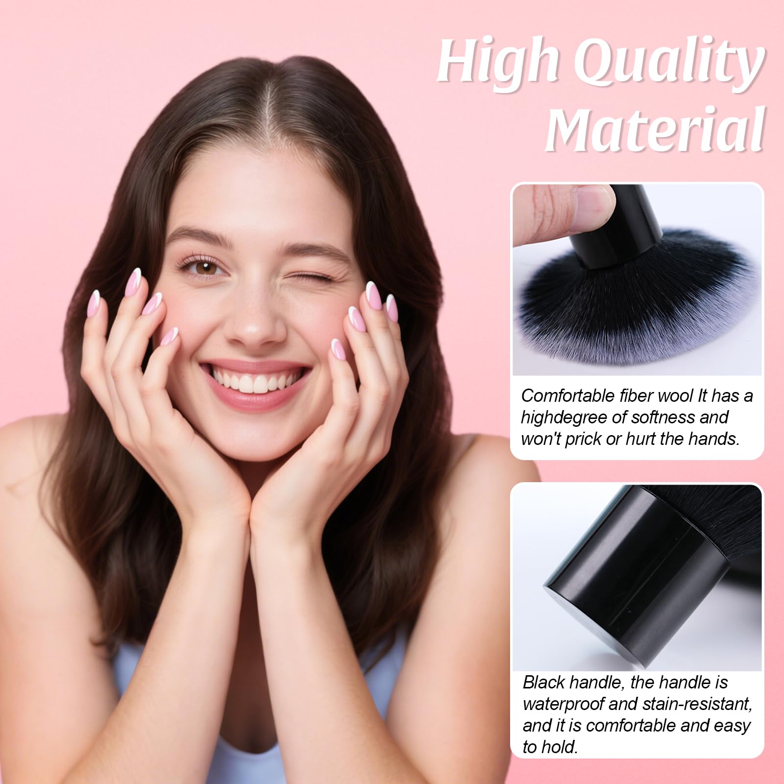 Nail Art Dust Brush, Nail Brushes for Cleaning Nails Powder Cleaner, for Acrylic Nails And Nail Art - Image 2