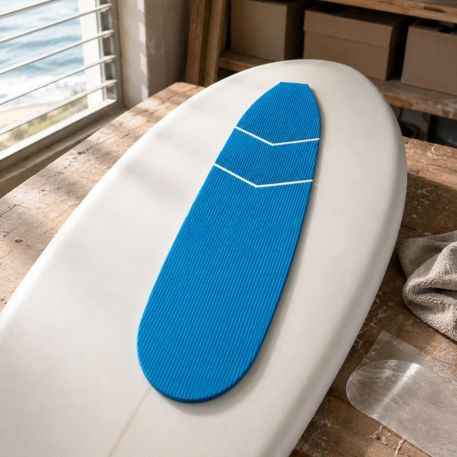 Gralara Pad Tabla con Relieve Pad Antideslizante Azul Accesorio Náutico