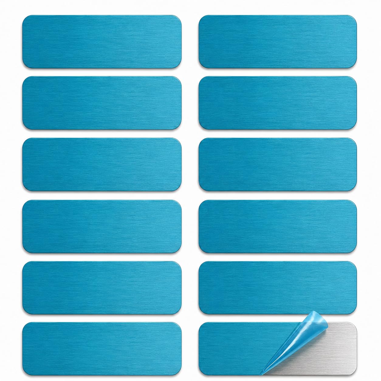 12pcs Under Cabinet Light Magnetic Strip, Replacement Magnetic Strips with Adhesive Backing for Rechargeable Motion Sensor Lights Wireless Under Counter Light in Kitchen Stairs Closet and Bedroom