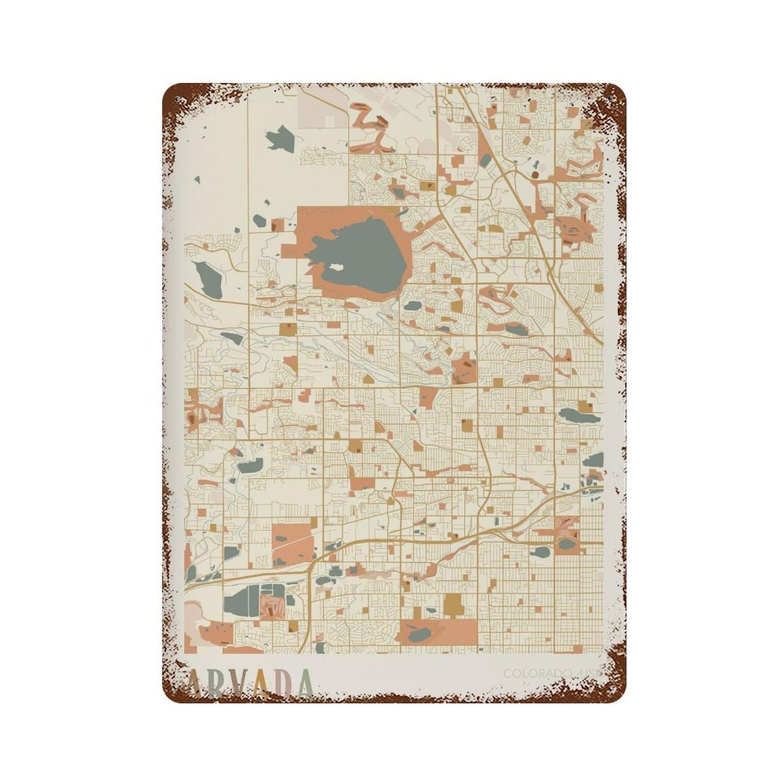 xiaoxiaoshen Arvada Map Colorado Travel Gift Boho (2) Wall Decor Art Metal Tin Poster Modern Home Decor Art Home Bar Shop Decorations Vintage Sign 40x30cm