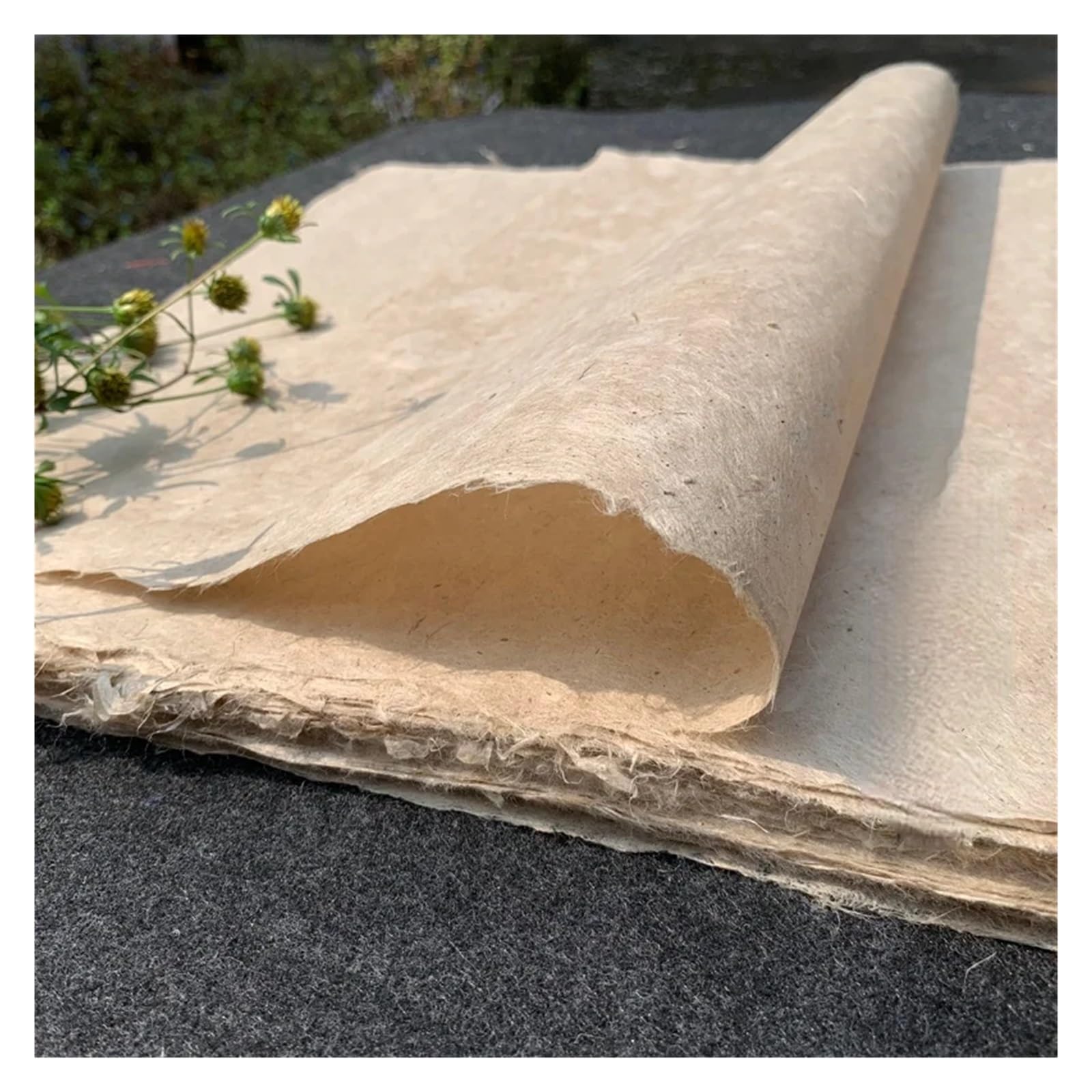 tianwandong Papier do kaligrafii Konopny papier ryżowy Papel Arroz Pół dojrzałe włókno Papier Xuan Malarstwo chińskie Rijstpapier Regularny skrypt Priictice(100 sheets)