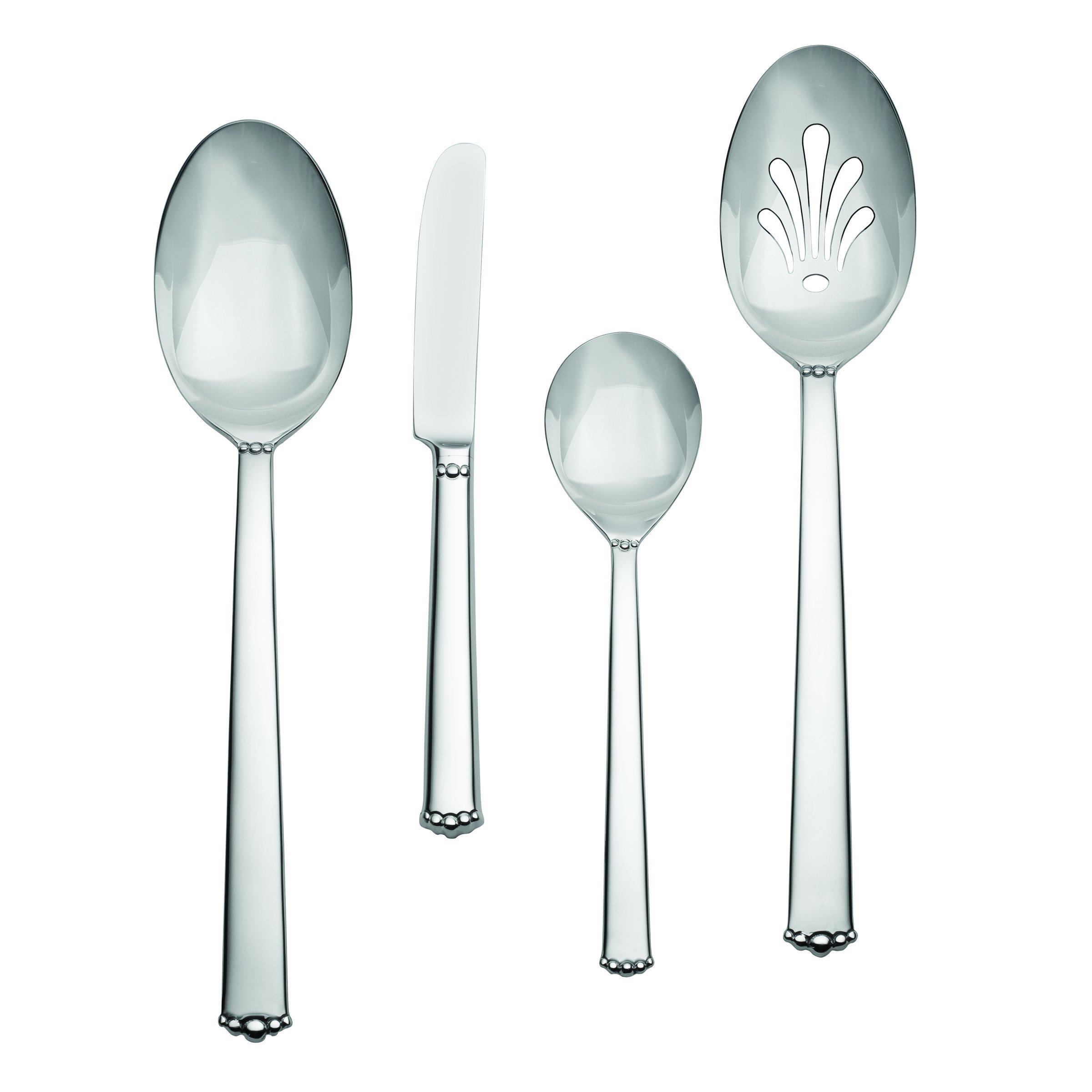 WaterfordLismore Bead 18/10 Stainless Steel 4-Piece Hostess