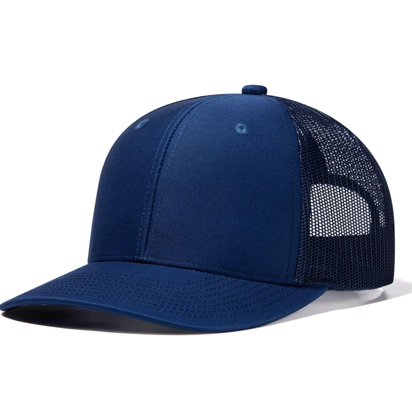 HaloHorus Curved Snapback Trucker Hat for Men Women, Adjustable Mesh Athletics Baseball Cap for Running, Hiking, Workout, C6 Deepblue, One Size — image 1