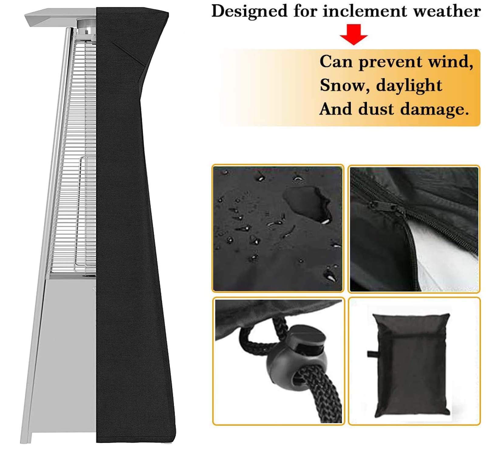 Copertura Per Stufa Da Patio Diealles Shine - Impermeabile, UV Resistente, 226x85x48 Cm, Per Esterni - Foto 10