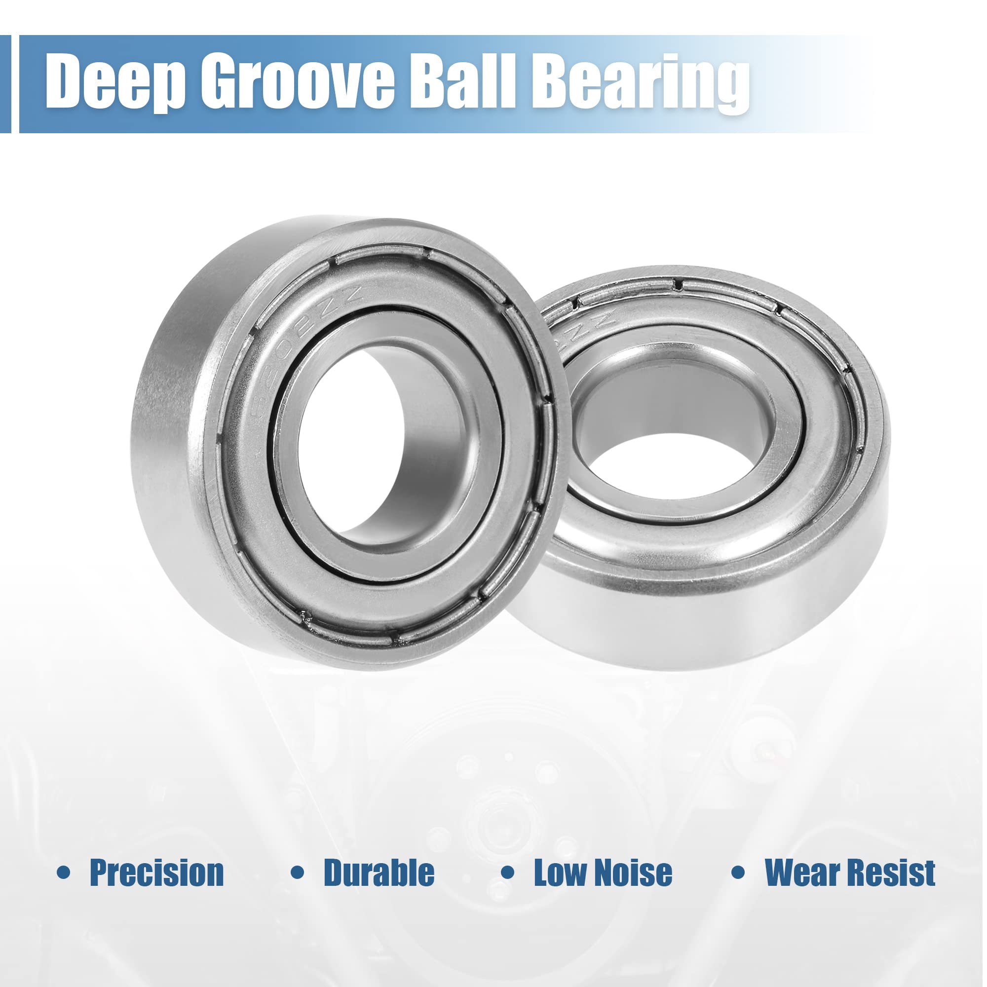 Lot De 10 Roulements à Billes Iron Shield 6202ZZ Haute Vitesse 15 Mm X