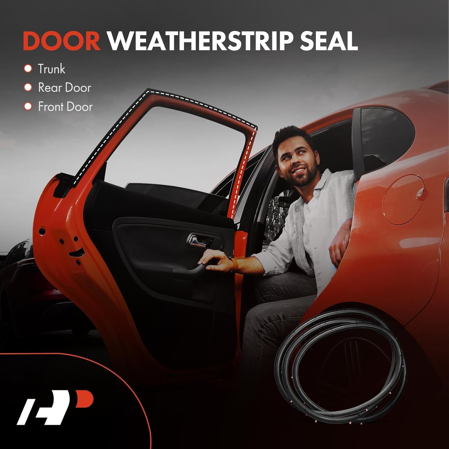 A-Premium Front Left Car Door Weather Stripping Seal Strip Compatible with Ford Escape 2013 2014 2015 2016 2017 2018 2019, Sport Utility, Driver Door Glass