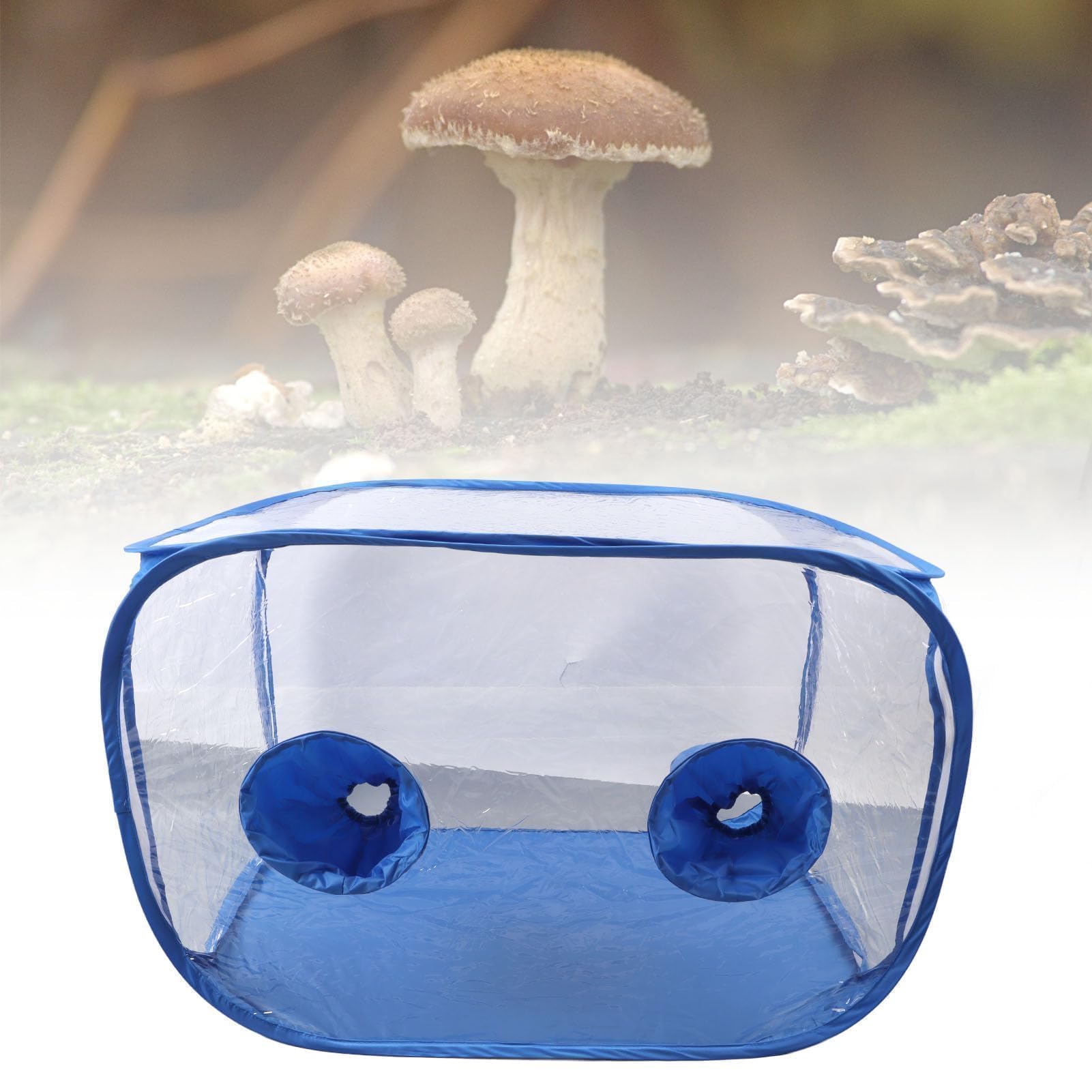 Tienda de Cultivo de Setas para Cultivo de Setas, Contenedor Plegable de PVC de 2 Brazos para Cultivo de Setas para Esporas, Suministros de Horticultura Micol¨®gica