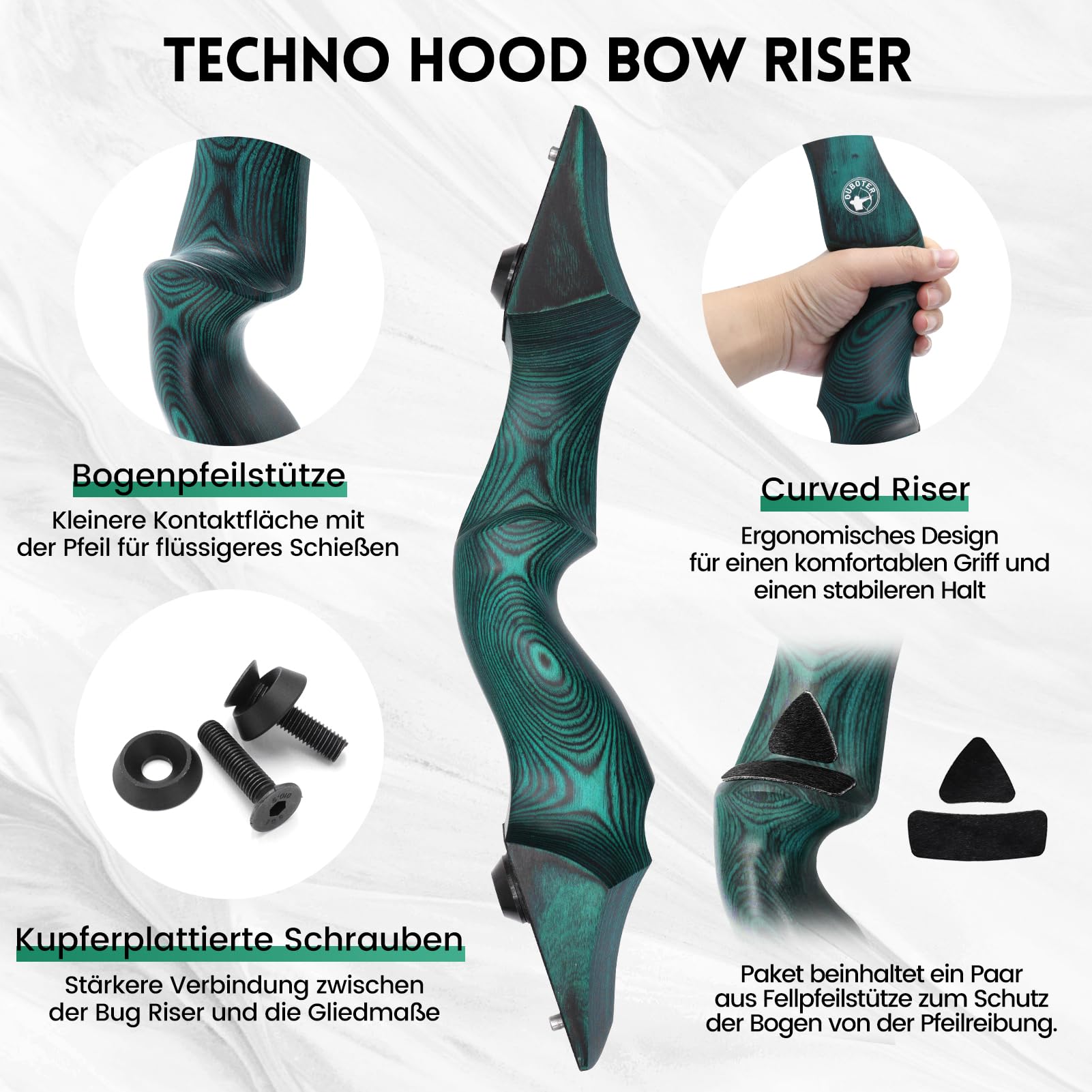 60 Zoll Takedown Recurve Bogen 20-60lbs Rechtshänder Bogenschießen mit Pfeil Köcher und Ziel Parper Bogenschießen Recurve Bogen und Pfeil für Erwachsene Jagd Schießen