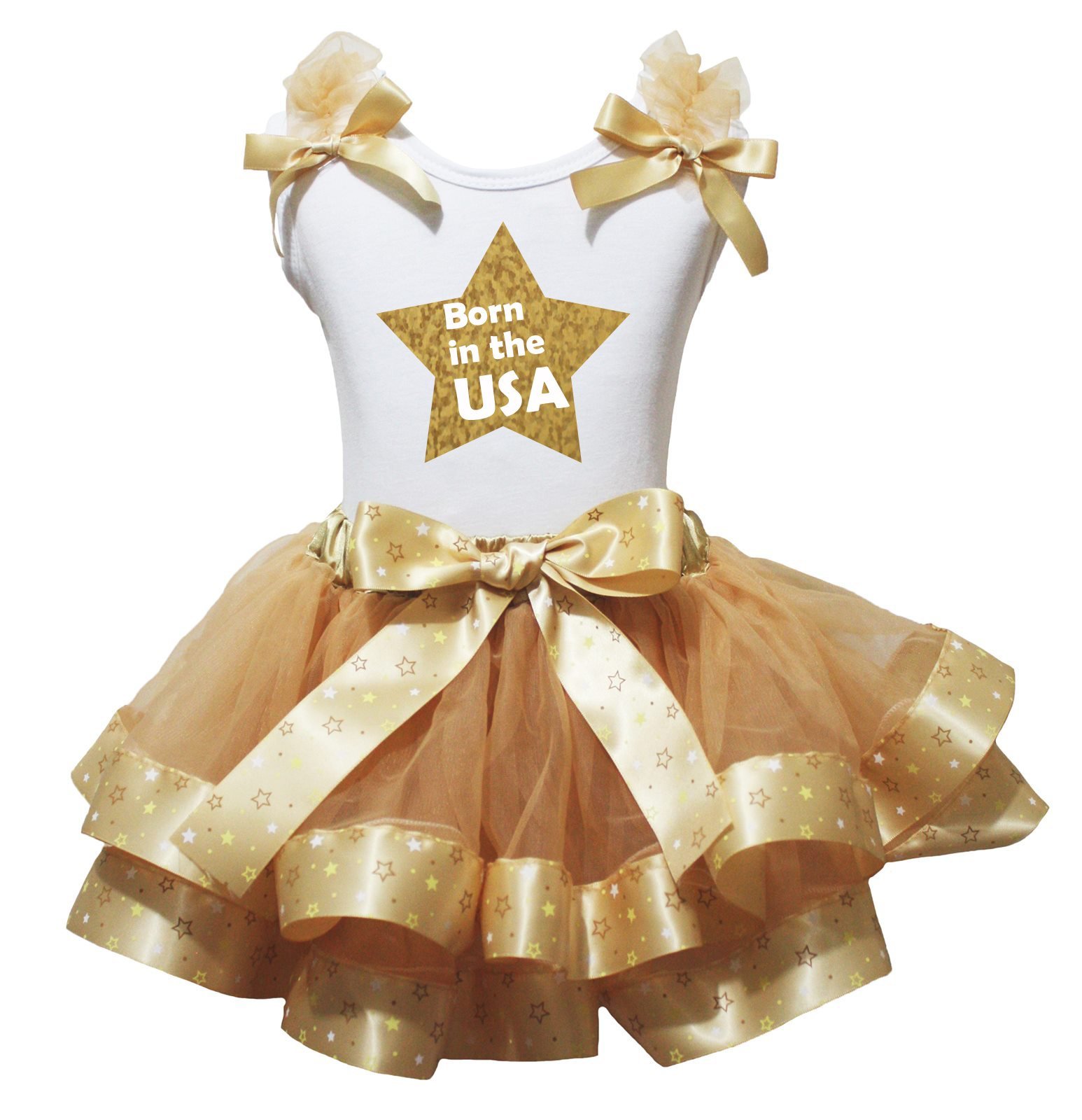 Robe Born in the USA en coton confortable pour éviter la chaleur du 4ème juillet fille - 2