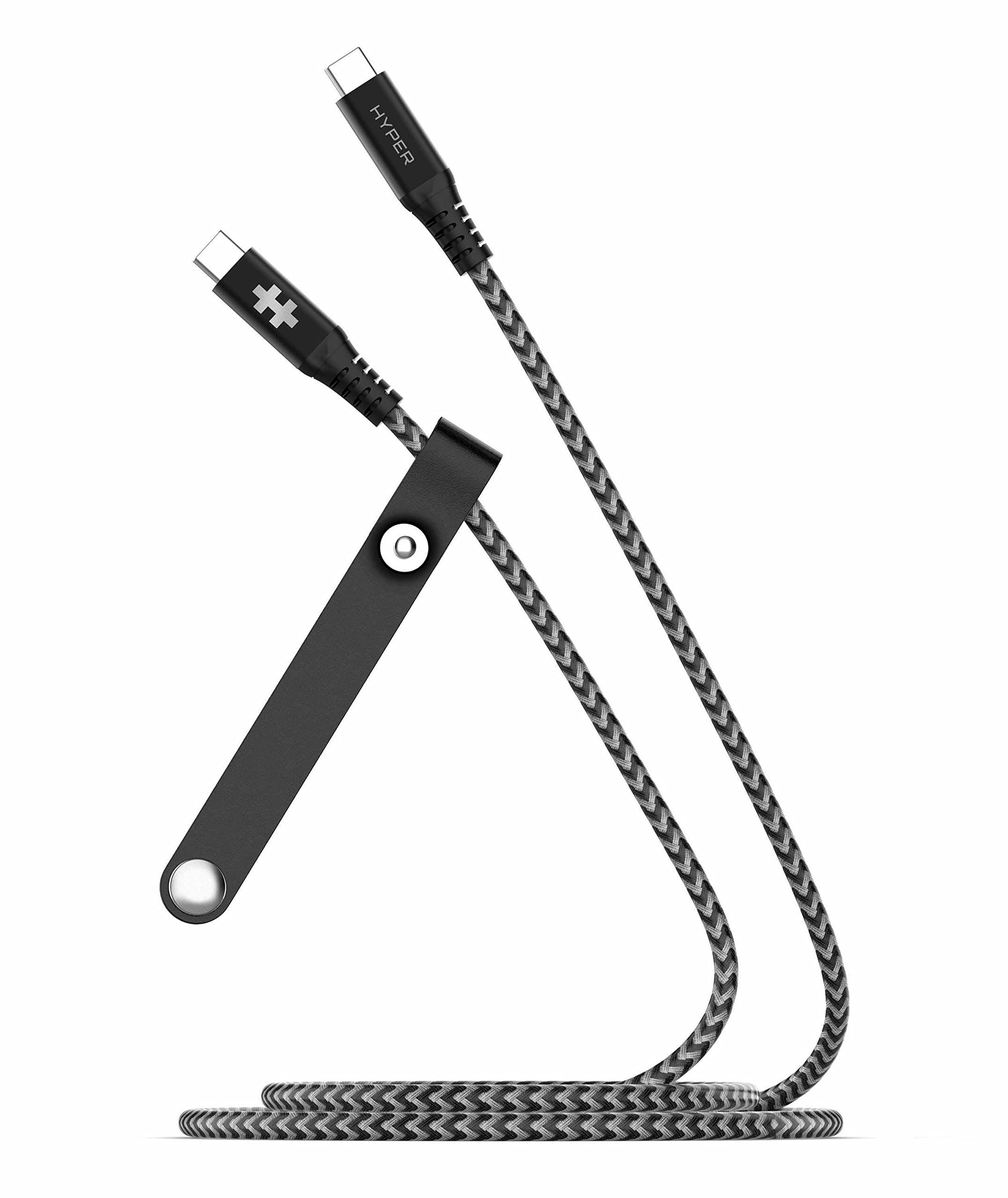 HyperDrive USB C to USB C Cable (6ft/2M) - 100W Power Delivery, 10Gbps Data Transfer, Video Output, Emark Smart Chip