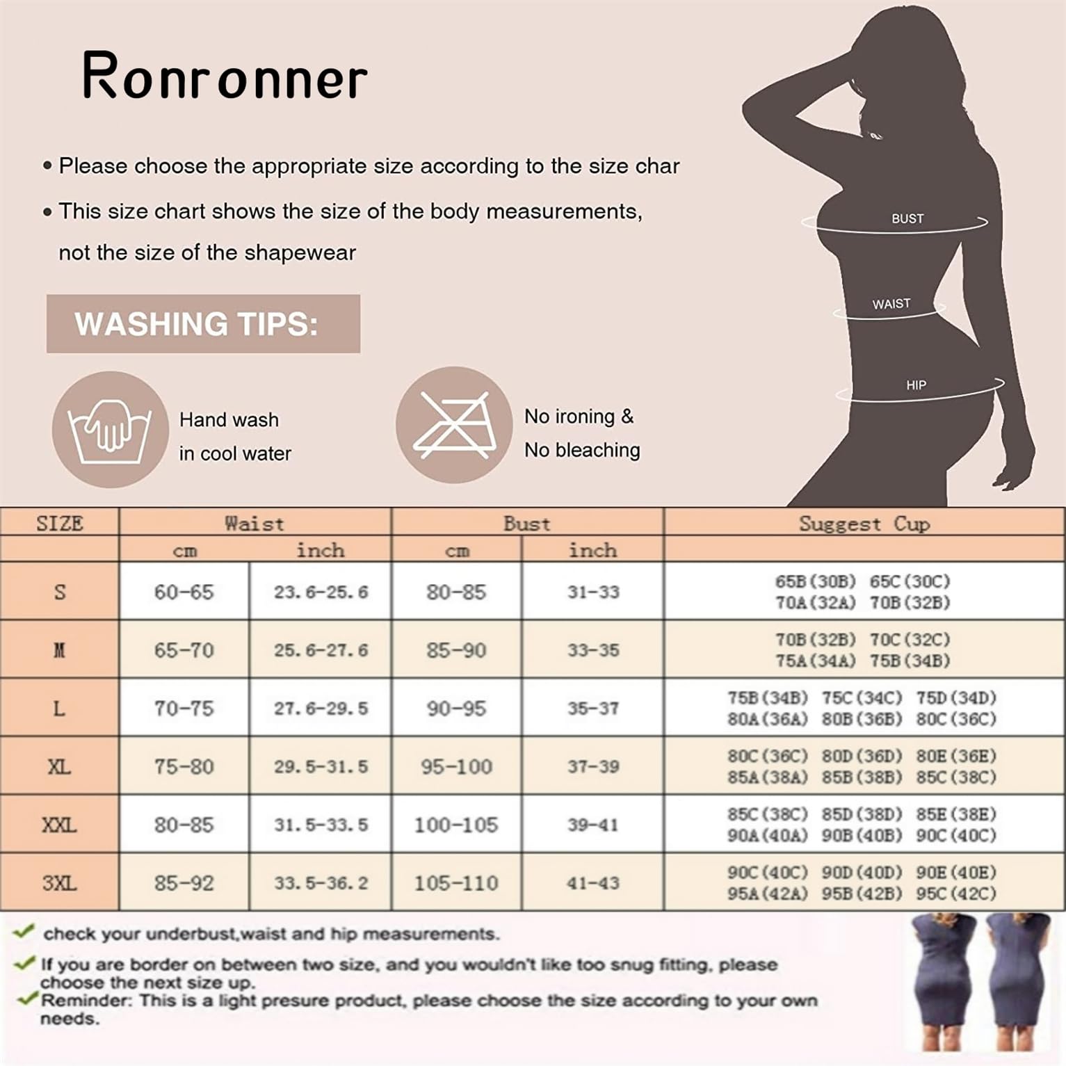 Ronronner Body modelujące kobiety modelujące brzuch kontrola ciała Shaper Body Shaper Niewidoczna poporodowa Shaper Brzuch Podnoszenie pośladków Trener Body