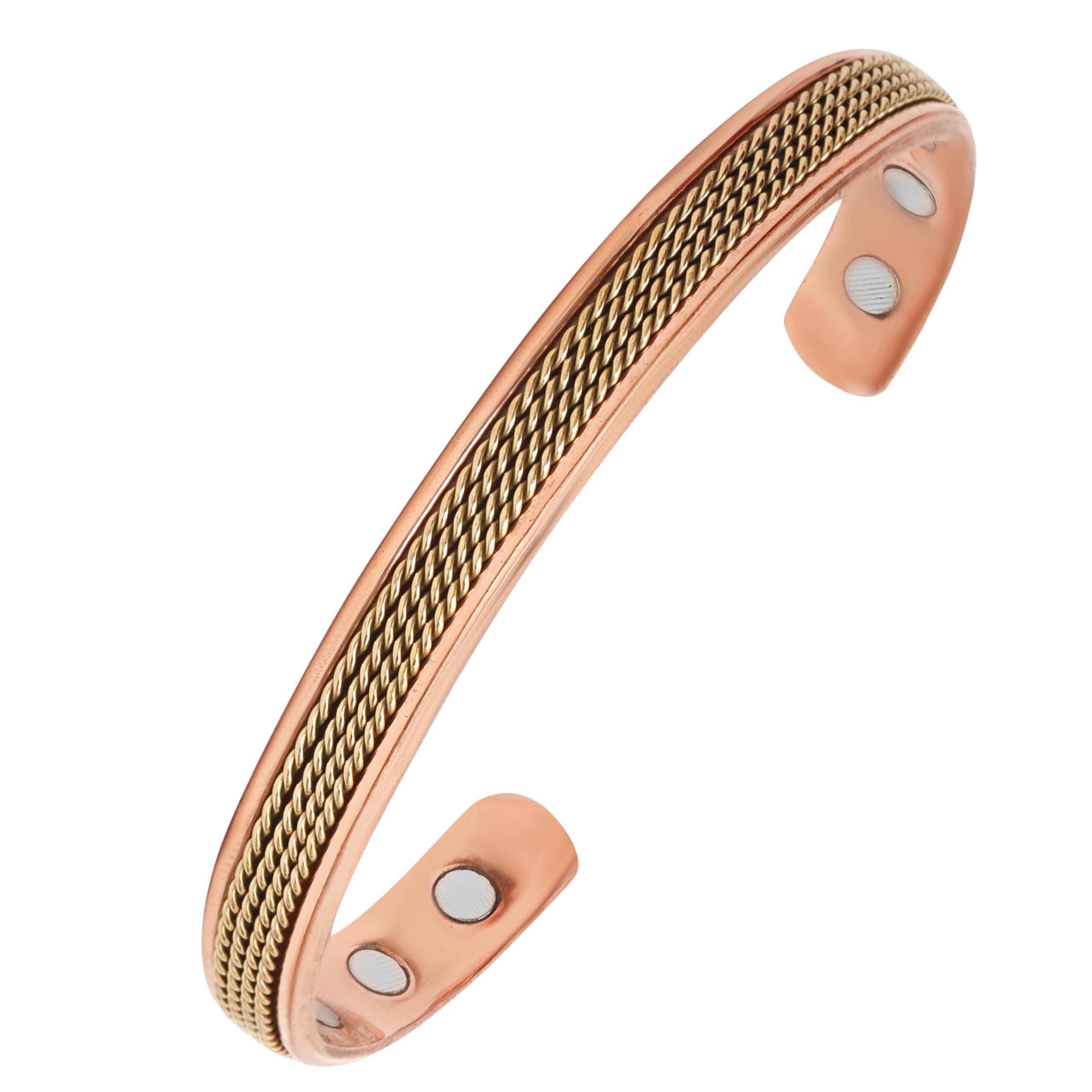 Pure Copper Bracelet Solid Cuff Bangle Adjustable Bracelets | Handmade Kada For Men and Women | India Pattern