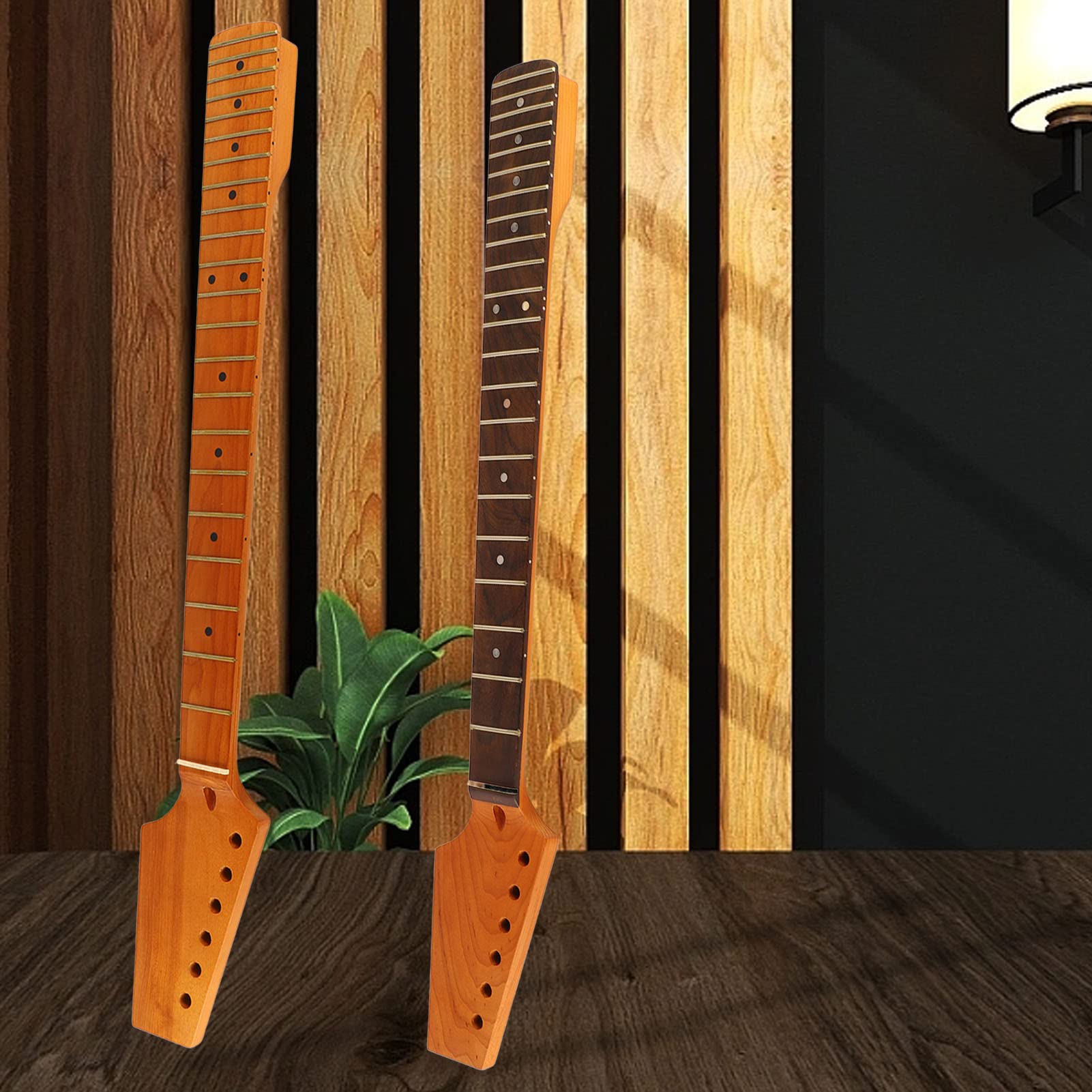 Cosiki Szyjka Gitarowa, Gitarowa część Szyi Mocna pół -odcienia Głowica Klonu Rosewood Łatwy w Zainstalowaniu Zużycia Odporny na Majsterkowanie (GS71)