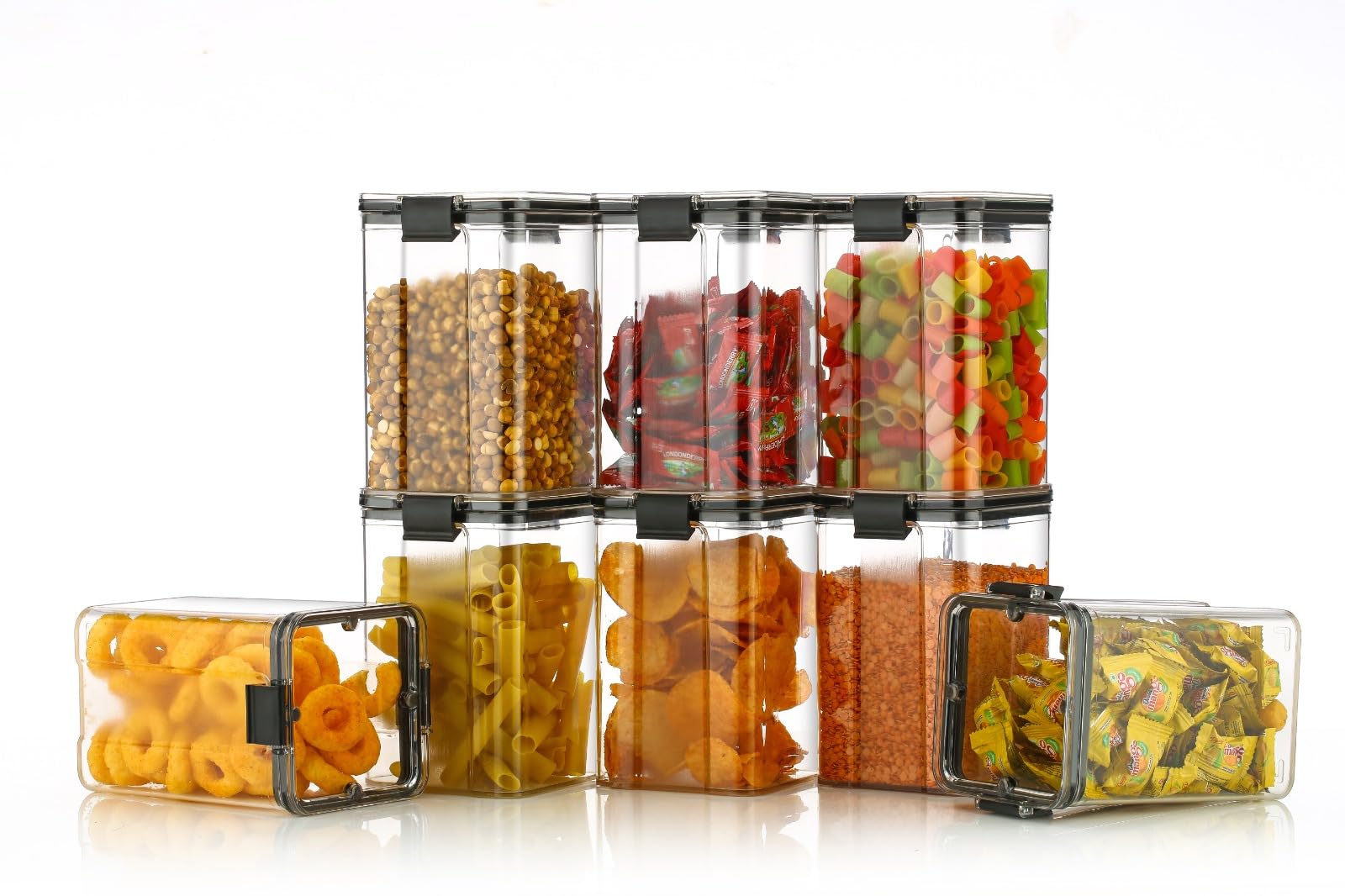 VIVEGA KITCHEN CONTAINERS 1200 ML(set of 6)-BPA free plastic | storage containers for kitchen | plastic containers|air tight containers.