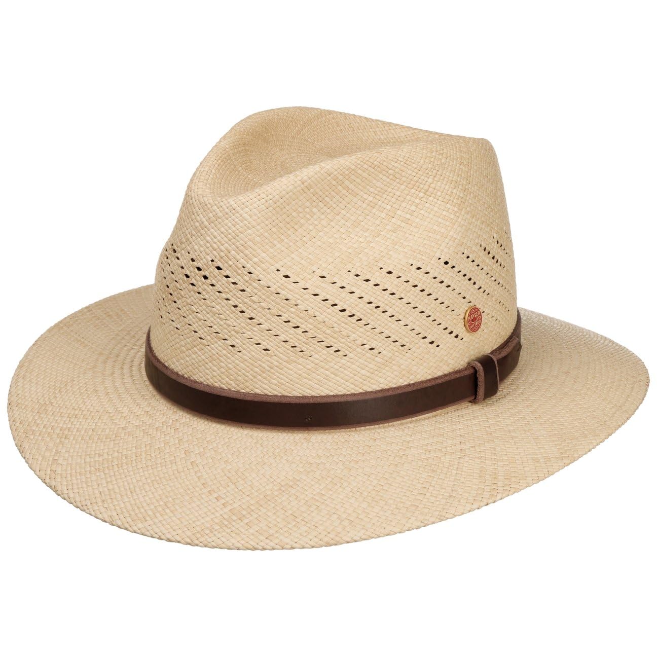 Mayser Piero Sombrero Panama Traveller Hecho en UE Hombre Primavera Verano