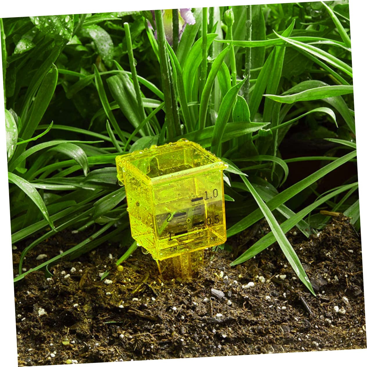 Kisangel 20 Pièces jauge d'arrosage pluviomètre Jardinage Jauge de pluviométrie pour Le Jardin gaie Mesure des précipitations Tasse à mesurer Les précipitations Tasse à mesurer en Plastique
