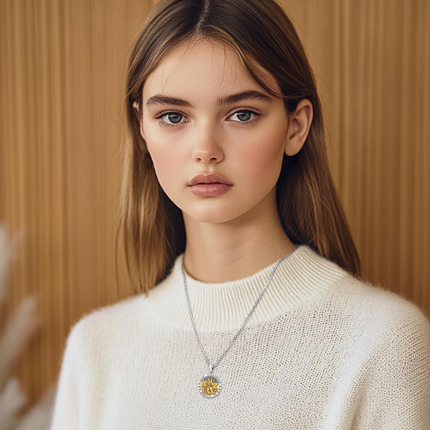 Patron Saint Medals Amulet Necklace 925 Sterling Silver Protection Jewelry for Men Women with 20"/22"+2" Rolo Chain - Image 5