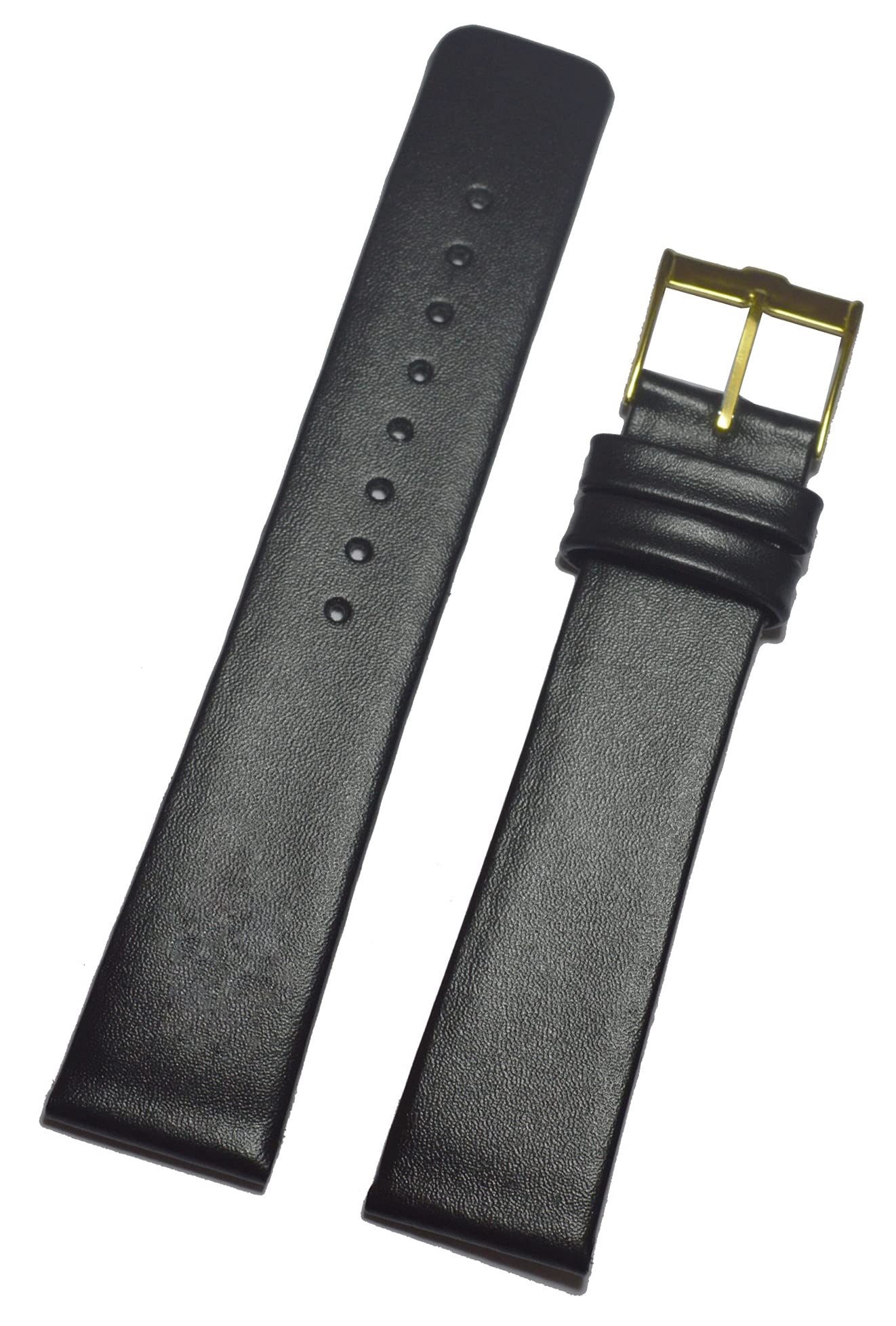 SURU® 22mm Slim Plain Leather Watch Strap/Watch Band for Men Women (Colour - Black/Width Size -22mm) (Size Guide in 3rd Image) T96 (B0966PJMWP) Amazon Price History, Amazon Price Tracker