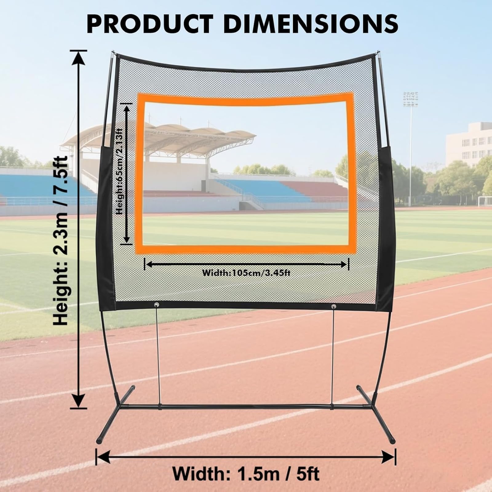 Rete da Tennis con accessori, nero, 12,8 m x 1,07 m, polietilene e nylon, pali di supporto inclusi