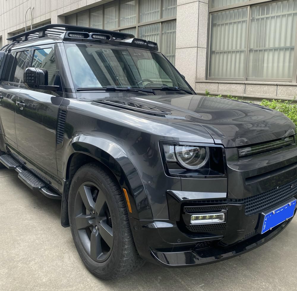 Aluminiowe stopnie boczne deski do biegania Nerf Bars pasują do Land Rover Defender 110 130 4-drzwiowy L851 2020-2025