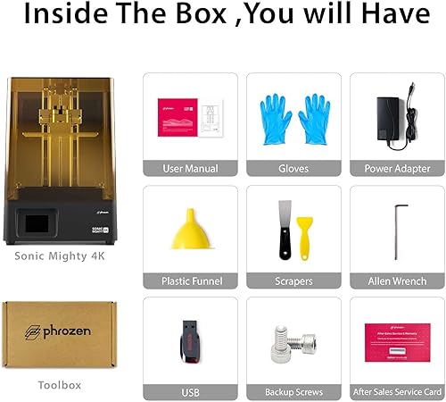 Miniatura 8 de Phrozen Sonic Mighty - Impresora 3D de resina LCD grande 4K, volumen de impresión de 7.9 x 4.9 pulgadas de ancho x 8.7 pulgadas de alto, pantalla