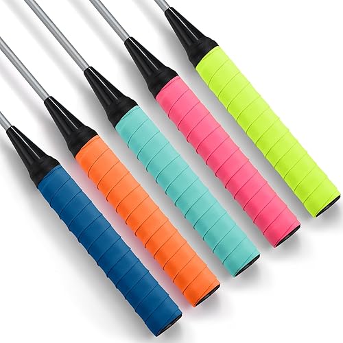 Miniatura 8 de Jadive Cinta de agarre de raqueta de tenis, antideslizante, overgrips de tenis, cinta absorbente de agarre de bádminton para cañas de pesca de